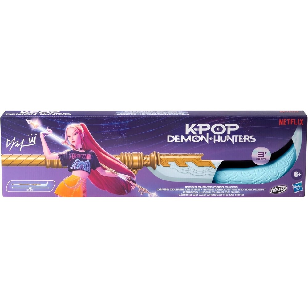 Nerf Kpop Demon Hunters Curved Sword of the Aim Moon, Foam Sword (NEW)